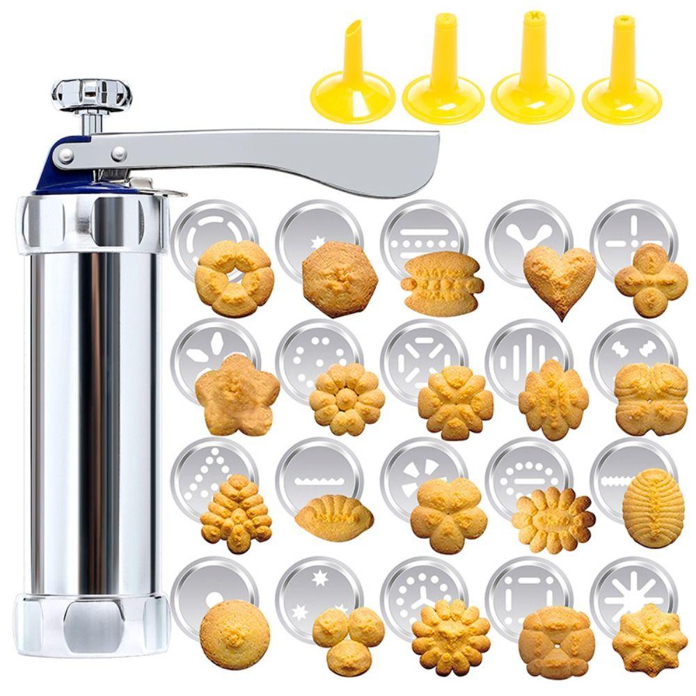 Aluminium Zinc Zinc Alloy Cookie Machine Mold 4 nozzles DIY Biscuit Maker Cookie Press Kit  Pastry Making