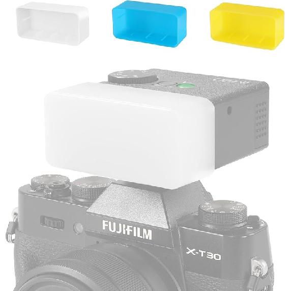 Flash Diffuser Set Compatible with Godox im30, White Blue Yellow, 3 Pack Photography Light Modifiers ((3-Colorful)) (3-Colorful)