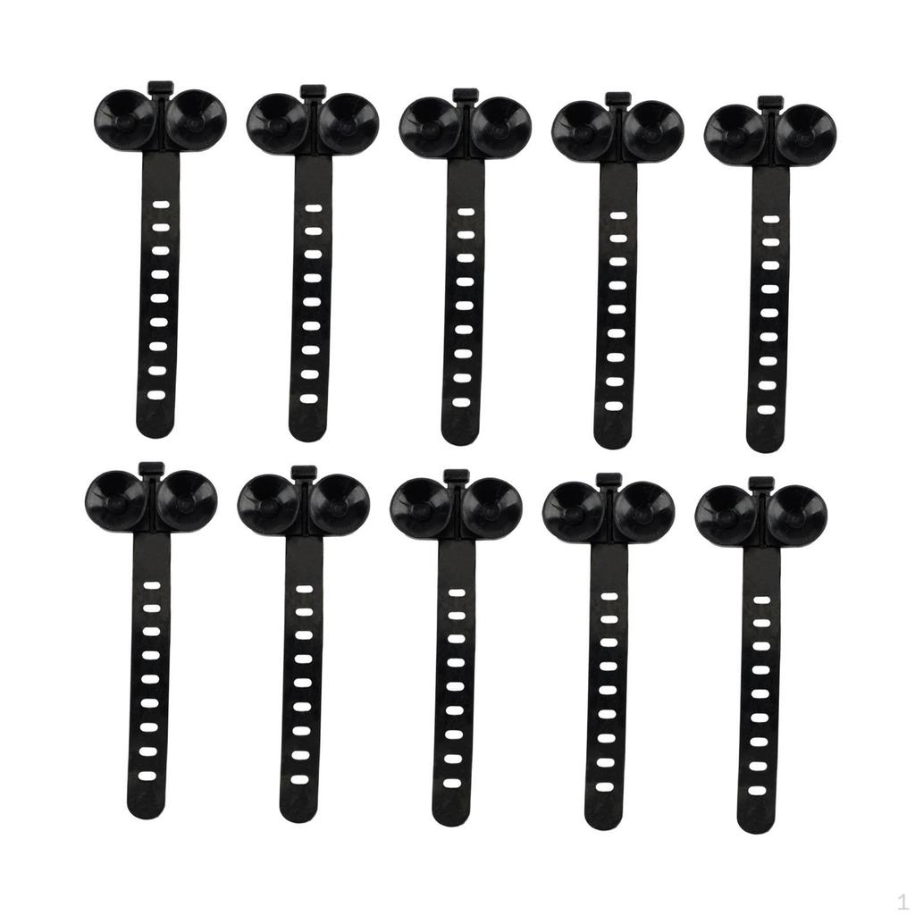10 Pieces Aquarium Suction Cup Cable Ties Accessories Easy to Install Multifunctional for