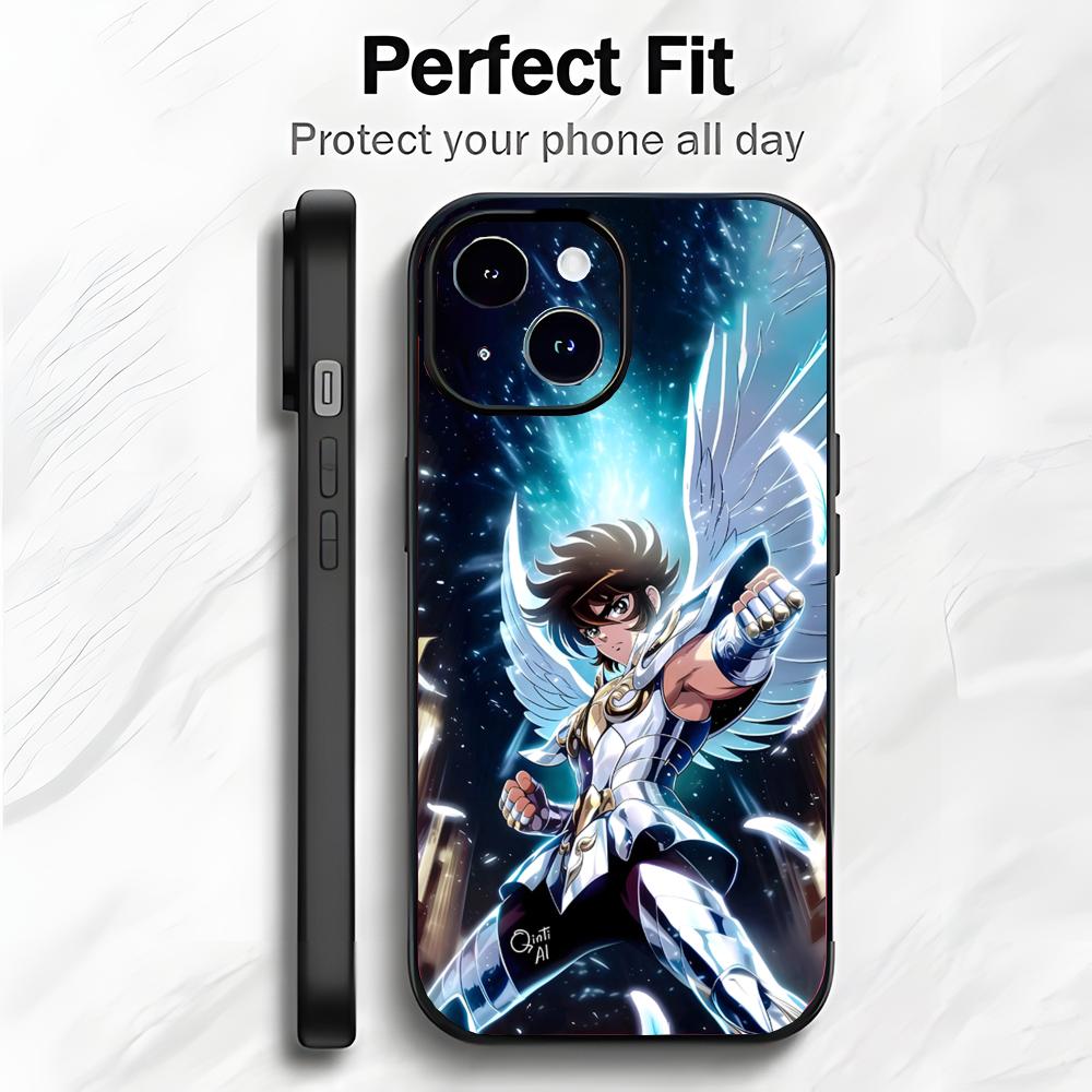 Classic Shonen Japanese Anime S-Saint Seiya Phone Case Phone Case Soft Packaging Lightweight For iPhone17 16 15 14 13ProMax