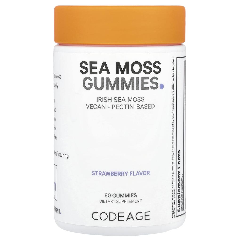 Sea Moss Gummy Jelly, Strawberry Flavor, 60 Gummies (150Mg per Gummy)