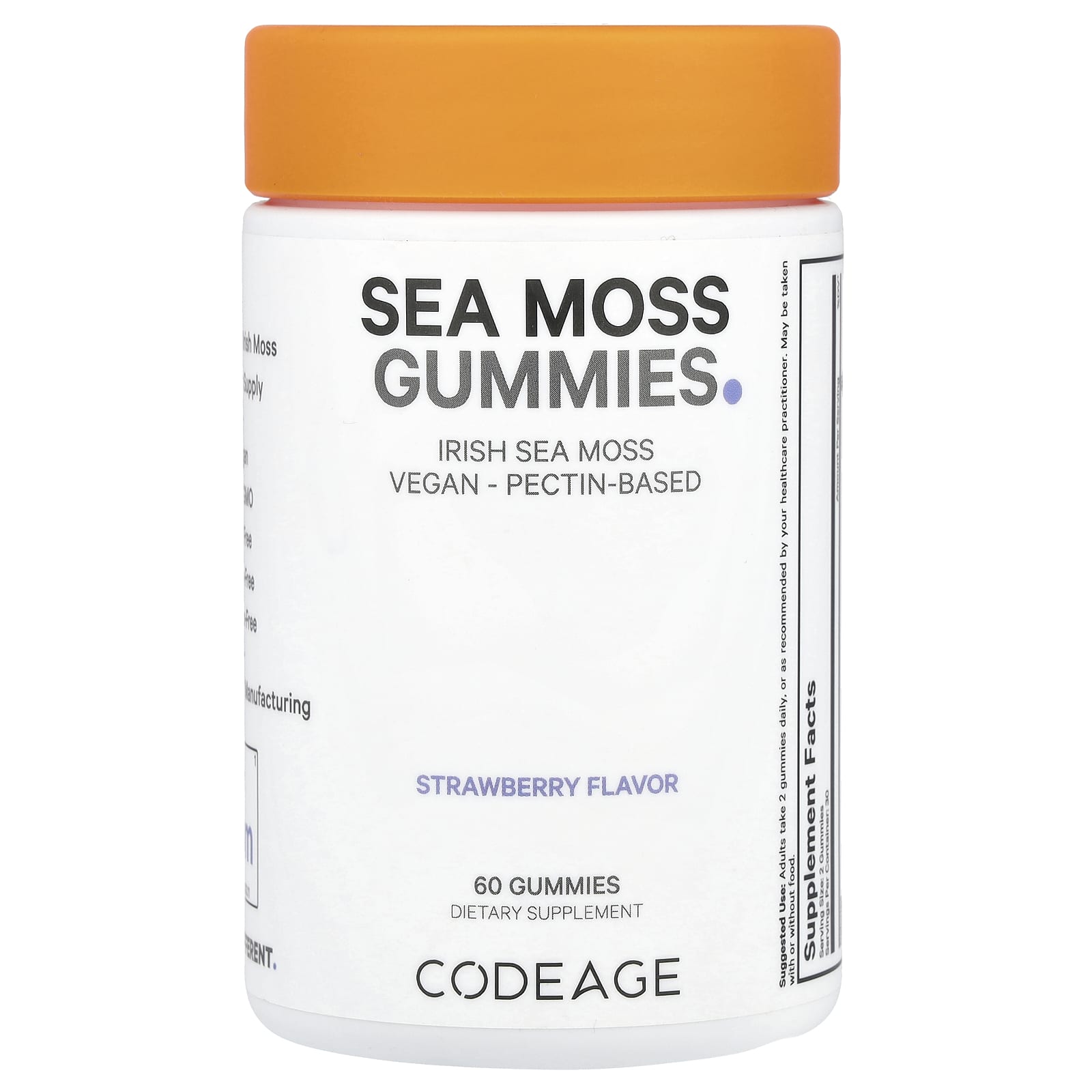 

Sea Moss Gummy Jelly, Strawberry Flavor, 60 Gummies (150Mg per Gummy)