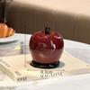 New Toothpick Holder Apple Shape With Floss Storage Stylish Home Decor For Kitchen Peace Joy Atmosphere Desktop Decoration