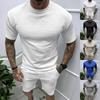 Fast Sale Summer New Men's Pullover T-Shirt Sports Casual Top Men's Short Sleeve Shorts Cover