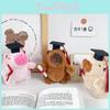 Soft Pp Cotton Filled Capybara Plushie In Graduation Cap Ideal Graduation Toss Gift