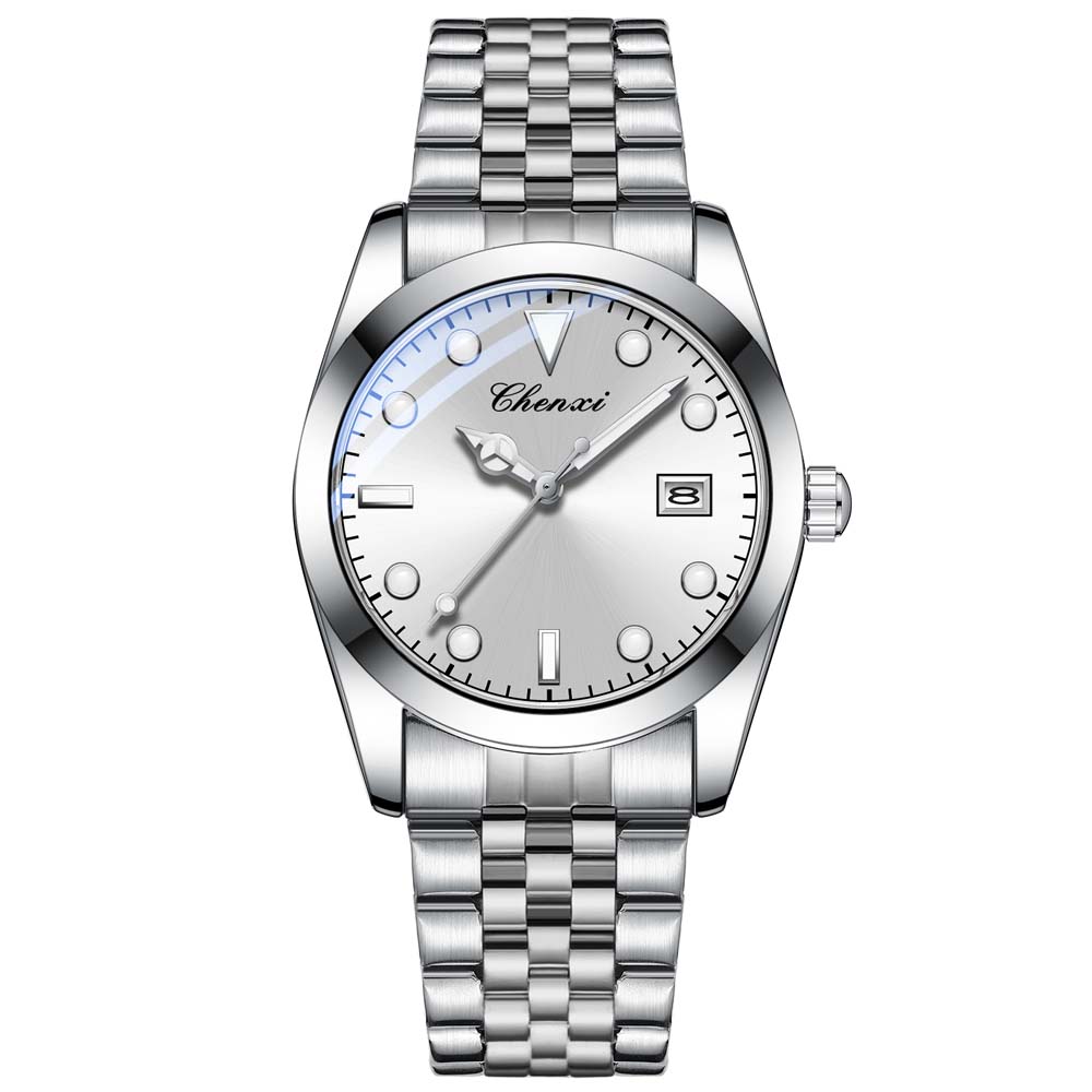 CHENXI New Men's Fashion Trendy Quartz Watch Luminous Water-Resistant Date Function Ideal for Styling Gift for Men