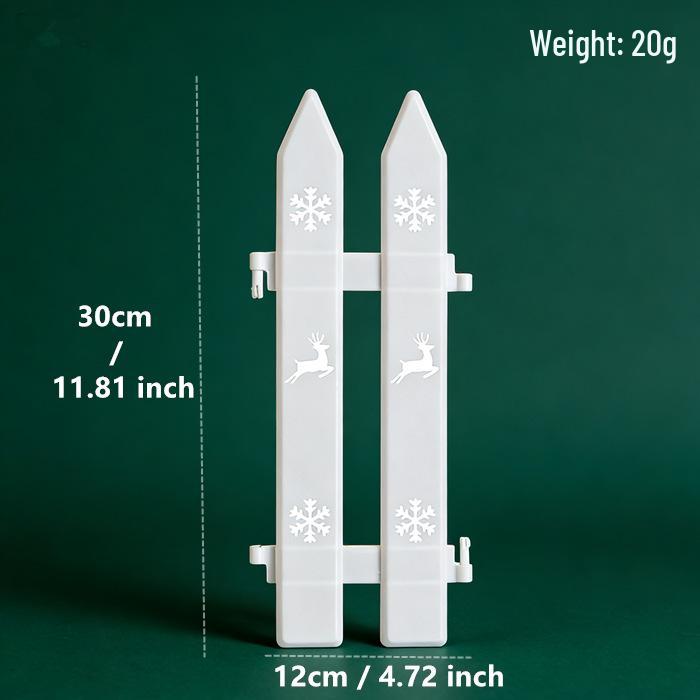 

Stackable White Christmas Tree Fence Panels for Venue Decoration 1 piece