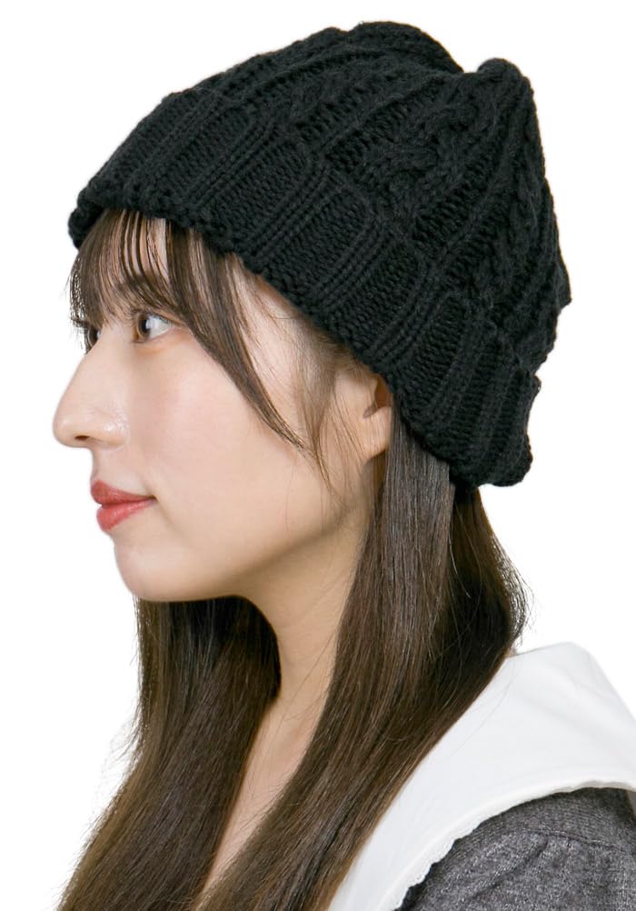 

Zakushon Alan Rib Knit Winter Cap, Women s, Black