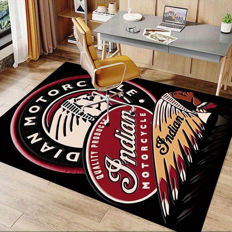 1pc Motorcycle, Indian Office Carpet Soft Polyester Entrance Carpet Washable Non Slip Machine Washab