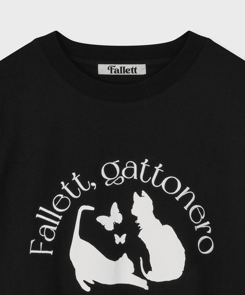 FALLETT Nero Fly Short Sleeve Tee Black