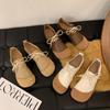 Dámská obuv 2024 Jaro Léto Nové Ploché Boty Klasické Retro Dámské Obuv pro volný čas Móda Barva Sladěná Šněrovací Vycházková obuv