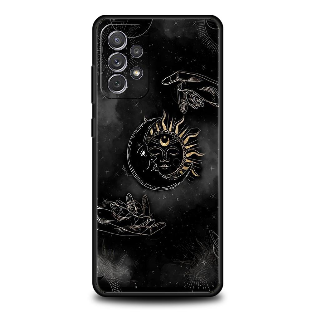 Suns Moons Clouds Astrological Phone Case for Samsung Galaxy A13 A14 A54 A73 A34 A51 A71 A22 A23 A32 A52 A01 A31 A41 Soft Shell