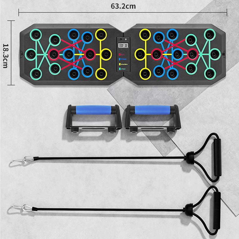 Multifunctional Push-Up Board: Foldable Chest & Ab Trainer for Men and Women