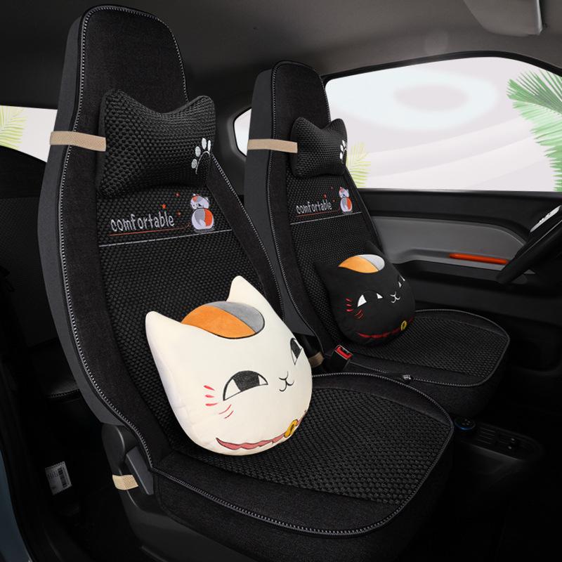 Universal Leather Seat Cushion for Wuling Hongguang: All-Season, Wear-Resistant, Full Surround for Five-Seater