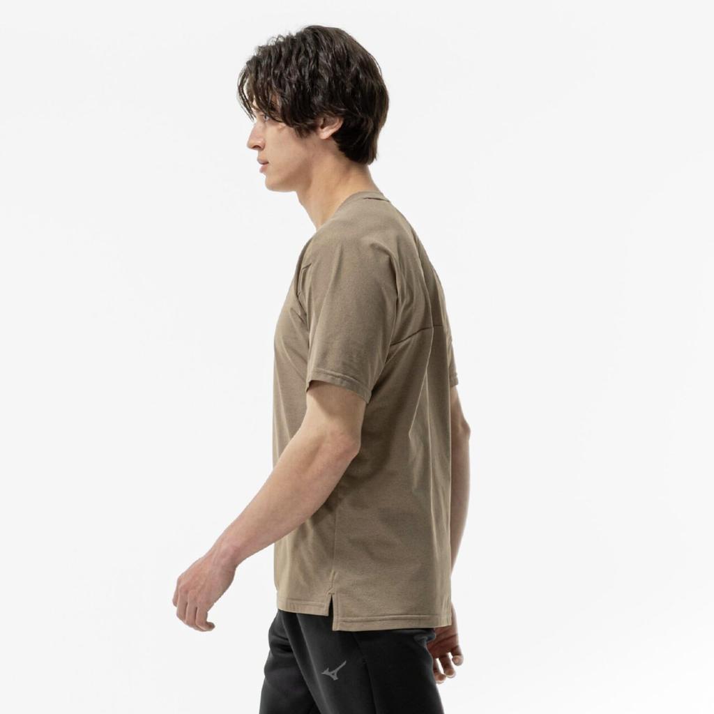 Mizuno Soft Dry Training XL Men's T-Shirt, 32MAB023, Camel,