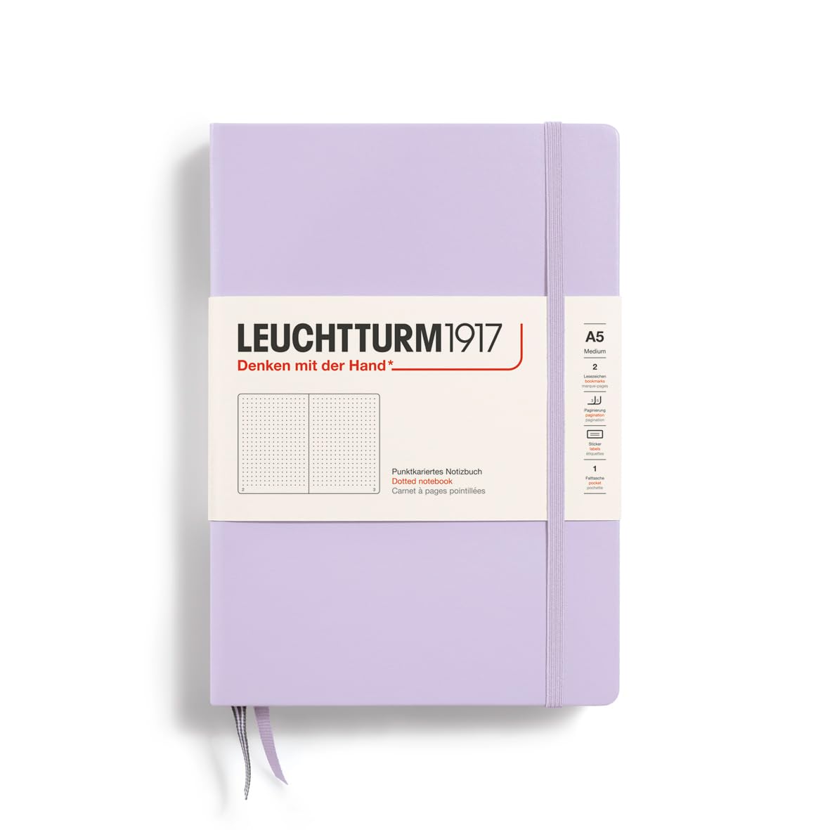 

Leuchtturm Блокнот A5 Точка Сиреневый 365481 Официальный Импорт лиловый