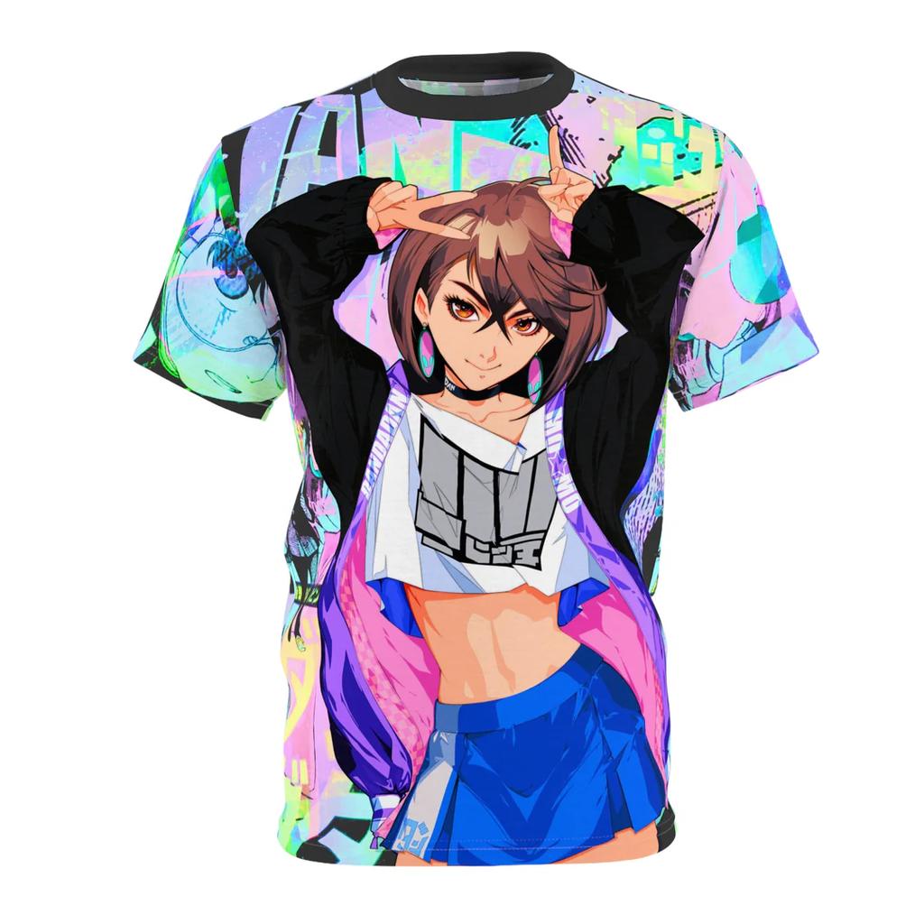 New Men Anime Print T Shirt Style Short Sleeve Tee for Vocaloid Fans and Streetwear Summer Tees