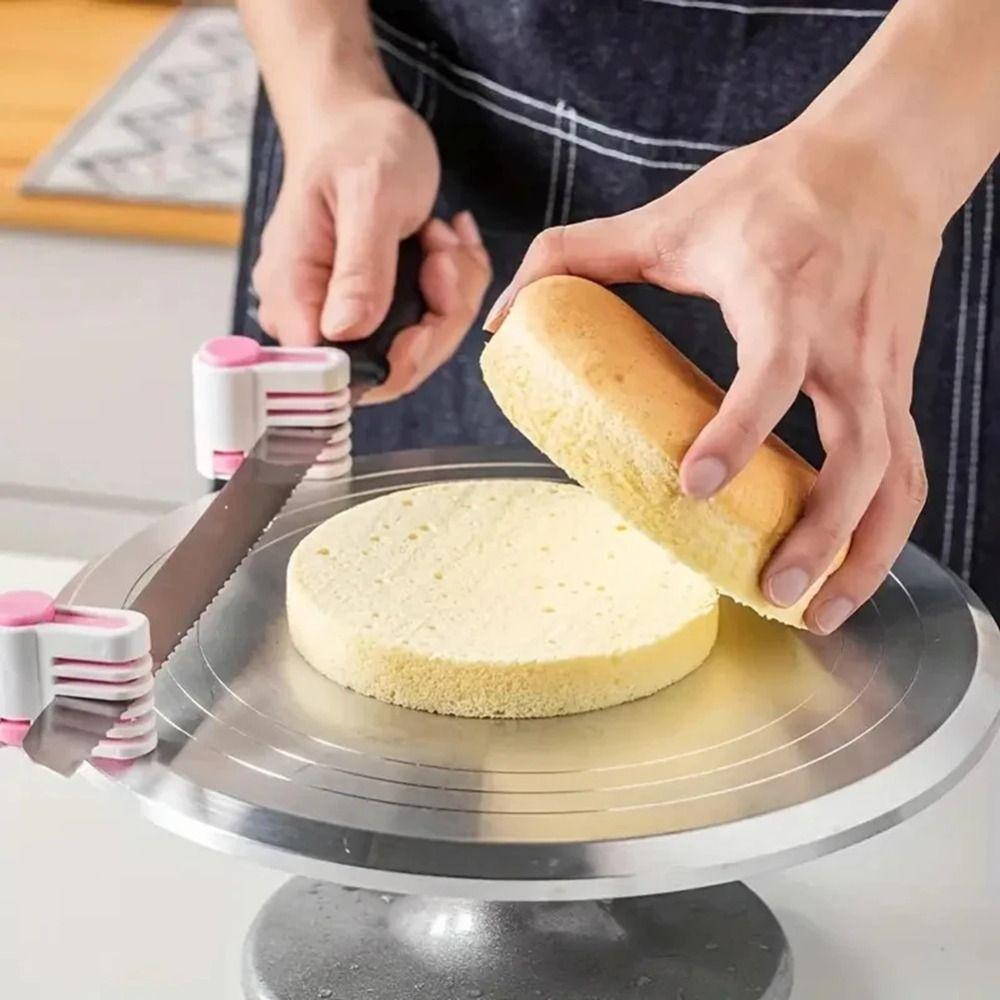 2Pcs Even Cutting Design Cake Slicing Helper Toast Divider Tool Homemade Baking Making