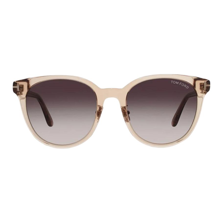 Personality Design Acetate Round Sunglasses Women sunglasses Light-Brown FT1133K45B