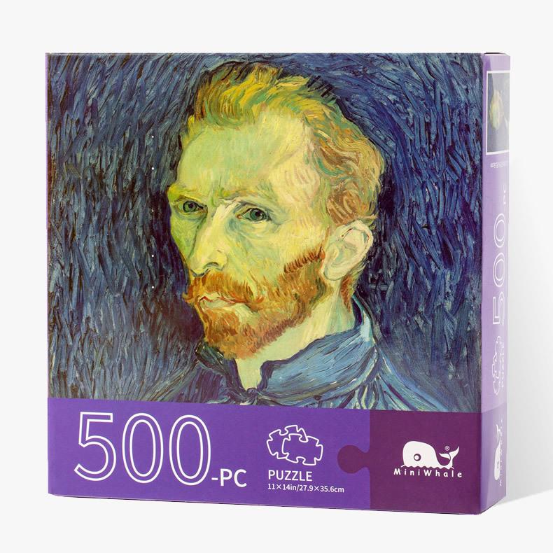 Exquisite Van Gogh Oil Painting Plane Puzzles 500 Pieces, Paper Children'S Puzzles 1000 Pieces