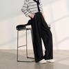 Sancai Women's High-Waist Acetate Wide-Leg Pants
