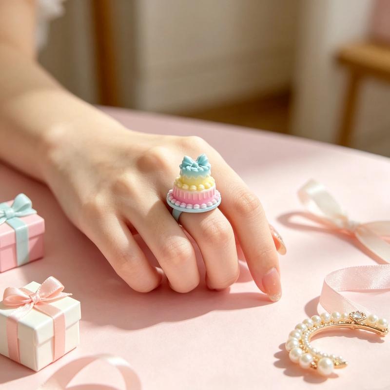 Geburtstagskuchenring Mit Niedlichem Schleifendesign 3D-Kuchenring Für Geburtstagsparty Kreatives Geschenk