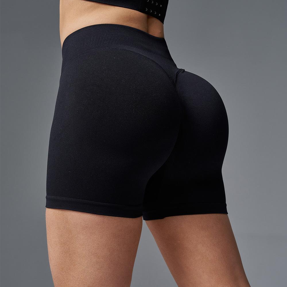 Affordable Alternative To High-elasticity Fitness Shorts, Butt-lifting Shorts, Sports Tight Yoga Pants, Peach-butt Yoga Wear L чёрный