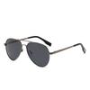 Colorful Lens Myopia Lens Polarized Sunglasses For Children Metal Anti-Glare Oval Prescription Sunglasses  0 -0.5 -0.75 To -4.0