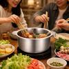 Pot with Divider Thickened Hotpot Basin Two-flavorFlavor