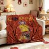 Mysterious Stop Motion Fantasy World Coraline Flannel Printed Blanket Thick Soft Fleece Blanket For Camping Travel Home Decor Holiday Gift