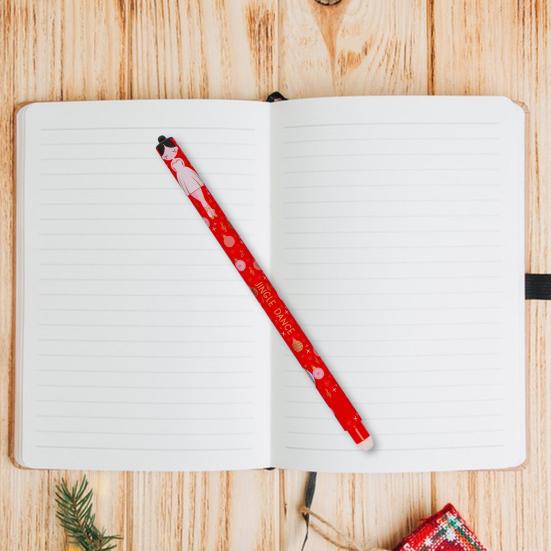 Sada smazatelných per Vánoce Hladce píšící inkoustová pera Opakovaně použitelná gelová pera s vánoční tématikou pro seznamy přání Milostné karty Sváteční karty Slavnostní dekorace na stůl