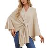 Women's Elegant Solid Color Shawl Coat Cloak - 2024 Bestseller