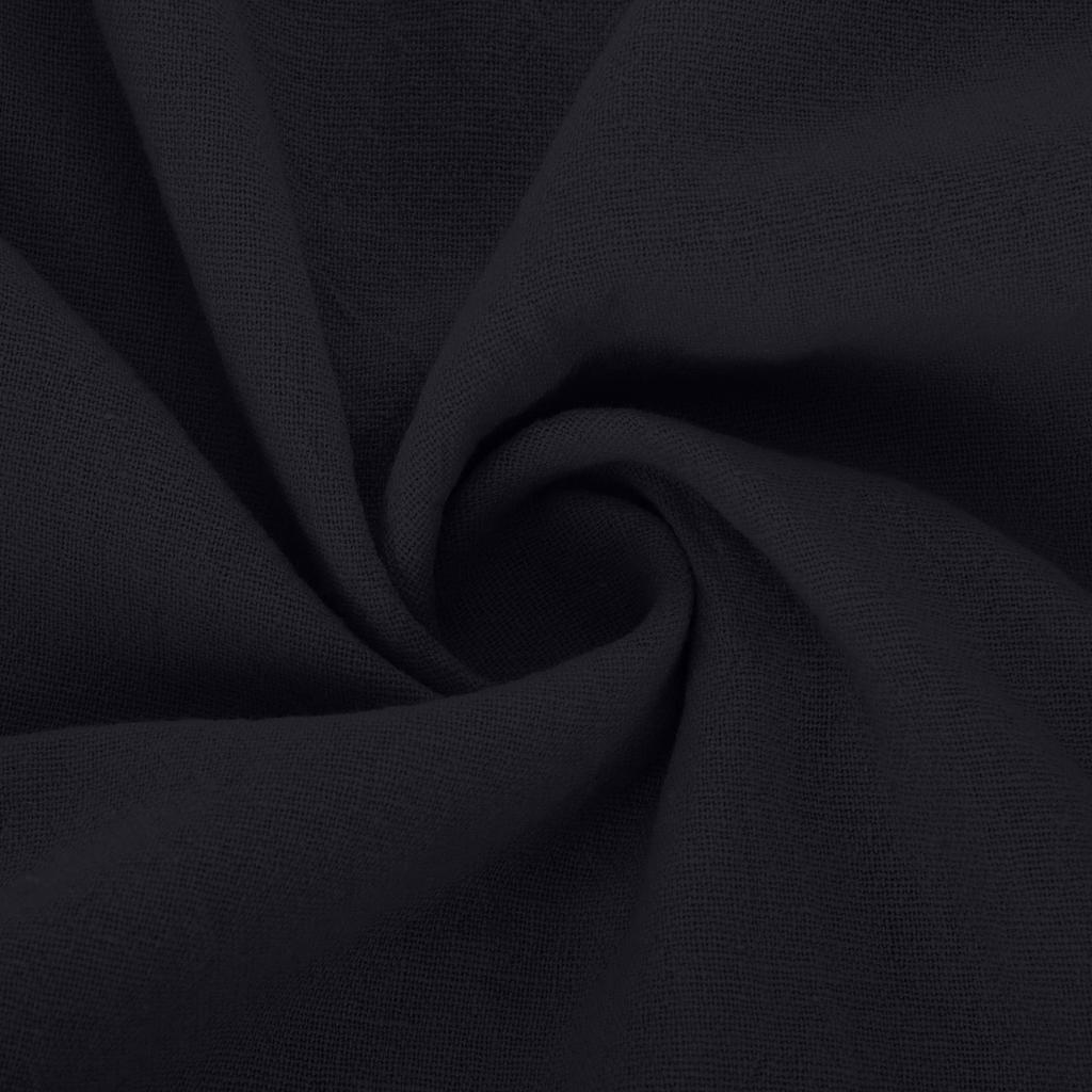 Women's Dress Large Loose Cotton Hemp Round Neck Half Sleeve Medium Length Dress