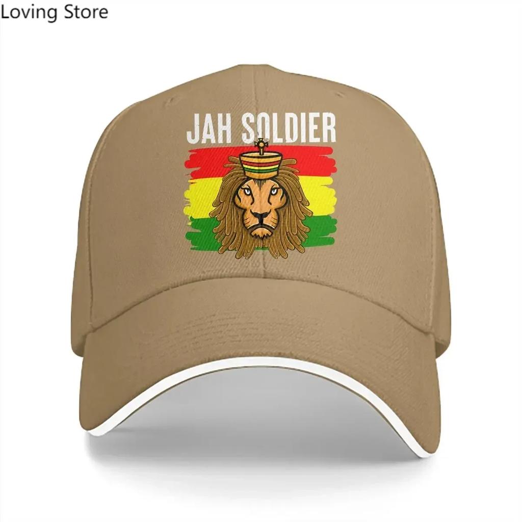 Jah Soldier Reggae Lovers Baseball Cap Unisex Hats Women Visor Protection Snapback Jamaica Lion Caps