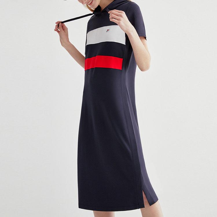 New FILA Short Sleeved Dress Women's Legend Blue F11W021399ANV