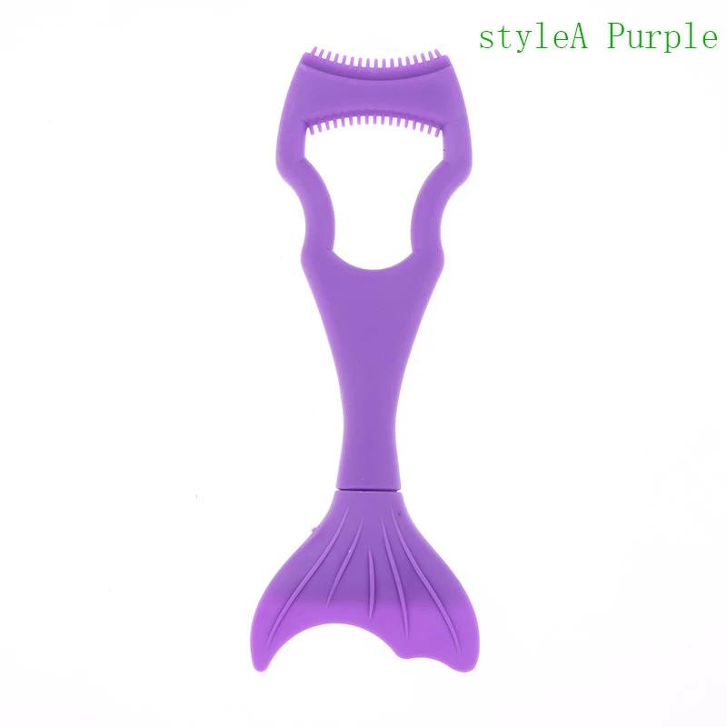 Silicone Mascara Shield Mermaid Extension Applicator Guard Detachable Eye Shadow Eyelashes Tools For Women Girls Beginners