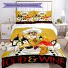 Chef Wine Bedding Set Breathable Duvet Cover with Pillowcases Decorative Bed Linen for Bedroom Home Decoration Birthday Gift