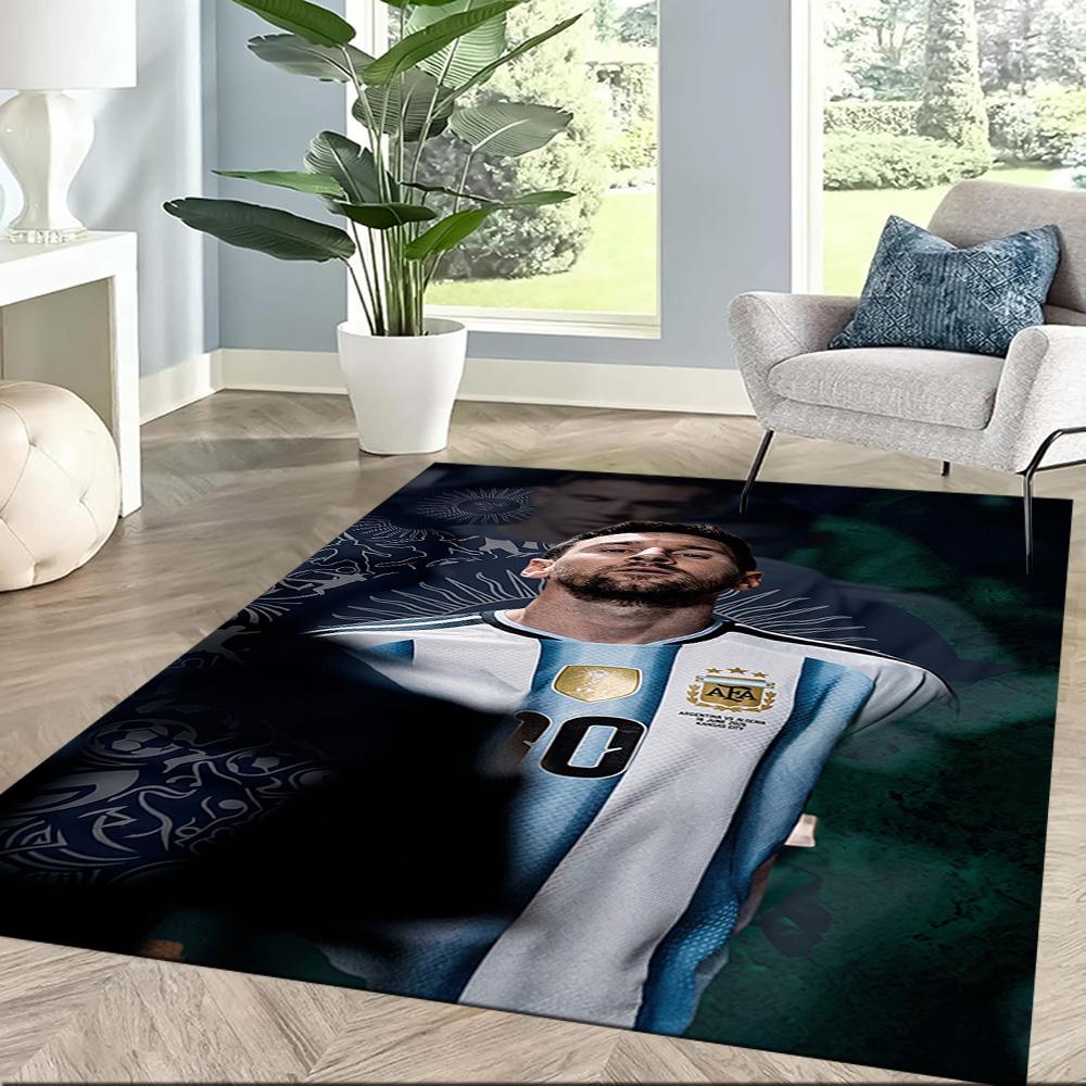 Messi 158 Area Rug Perfect for Game Room Study Room Outdoor Living Rooms Anti-slip Rug Decorate Offices Perfect Gift for Women/Men