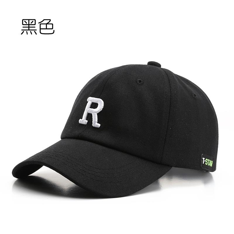 

Hat Spring and Autumn Fashion Simple Letter Embroidery Bent Cotton Cap Outdoor Sports Sunscreen Sun Hat Adjustable чёрный
