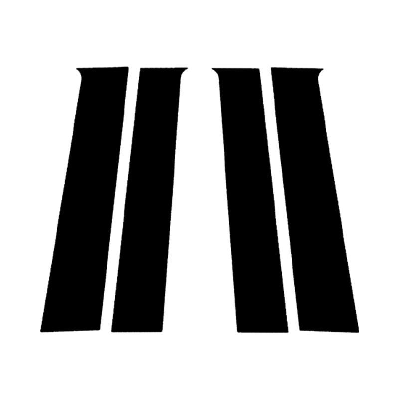 4pcs Car Window Pillar Posts Trims Decorative Strickers Exterior Parts Fit For Toyota Tacoma 2024