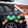 10PCS Hollow/solid Honeycomb Car Stickers DIY Sport Auto Side Door Decoration Vehicle Whole Body Vinyl Decals Open Style Styling