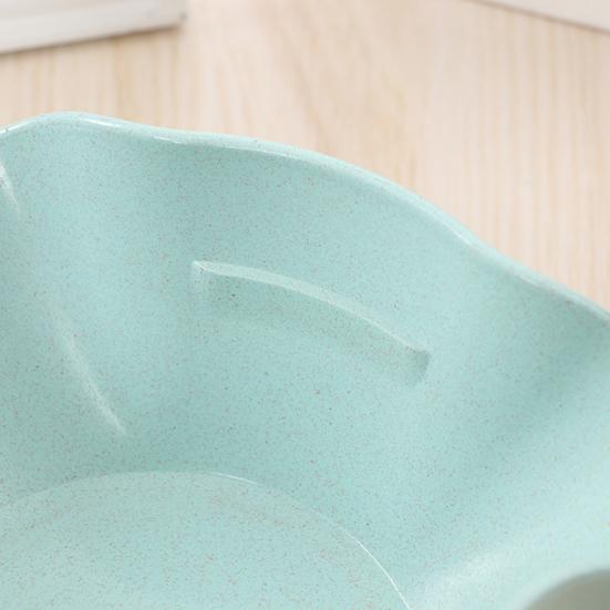 Double Dish Snack Bowl Straw Snack Serving Dish with Shell Storage for Pistachios Edamame Fruits Candy Cherries Nuts