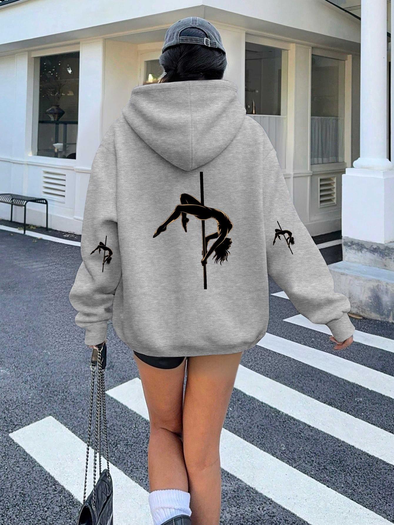 

Pole Fitness Graceful Pose women s hoodies XXL серый