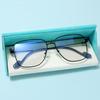NeoRetro F8038 Oblique Metal Glasses Black BLACK
