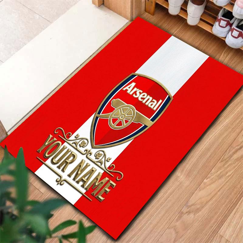 Arsenal F Custom Name Carpet Rug for Living Room Bedroom Home Sofa Decoration,Kids Play Non-slip Floor Mat