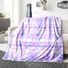 Purple Star Plaid Home Customize Your Name Blankets Soft Lightweight And Comfortable For Year Round Use Perfect For Picnics Sofa Office Bed Living