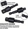 360°electric Drill Air Screwdriver Sleeve Universal Adapter Hexagonal Handle To Square Head Rotary Adapter Connect Rod Tool