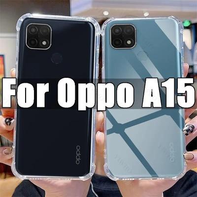 Custodia trasparente per telefono cellulare per Oppo A15 Custodia trasparente in TPU per Oppo A 15 OppoA15 6.52" CPH2185 Cover antiurto antigraffio