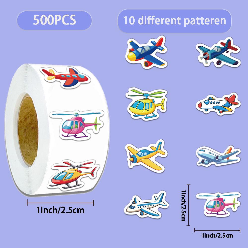 500 Creative Airplane Stickers: DIY Journal, Phone Case, Notebook Decoration