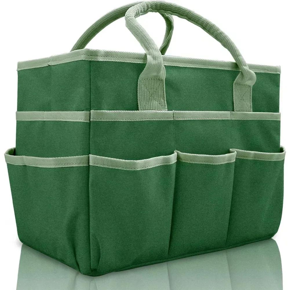 Craft and Office Supply Tote Bag with Five Side Pockets Water Resistant Oxford Fabric and Handles for Easy Organization